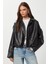 Suni Deri Bomber Ceket LOH0012 Siyah 1