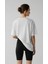 Kadeh Tasarım Baskılı Oversize Pamuklu Beyaz Kadın T-Shirt 2