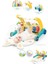 Bfs BIB6015 -Vardem Piyanolu 2 In 1 Bebek Yürüteci ve Tavşan Desenli Mavi Oyun Halısı 2