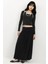 Kadın Halter Yaka Uzun Kollu Esnek Örme Top Black 5