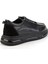 Siyah Hakiki Deri Erkek Sneaker E01035250041 3