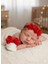 Kız Bebek Incili Çiçekli Patik Bandana Seti Bebek Hediyelik (10 Cm)Harry&millie 1