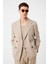 Koyu Bej Relax Fit Kruvaze Erkek Blazer Ceket 3