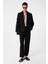 Siyah Relax Fit Kruvaze Crop Erkek Blazer Ceket 2