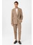 Bej Relax Fit Kruvaze Kapama Erkek Teknik Blazer Ceket 2