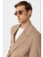 Bej Relax Fit Kruvaze Kapama Erkek Teknik Blazer Ceket 4