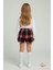 Kız Çocuk Kaşkorşe Ekoseli Şort Etek – Okul & Günlük Giyim Rahat Şık Şort Etek 3