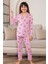 Kız Çocuk 15252 Uzun Kol Milan Pijama Takımı Gül Kurusu 1
