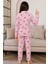 Kız Çocuk 15252 Uzun Kol Milan Pijama Takımı Gül Kurusu 2