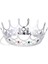 Taşlı Rönesans Kraliyet Gümüş Renk Kraliçe Tacı 2