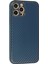 Bfs iPhone 12 Pro Kılıf Coco Karbon Silikon - Mavi 2