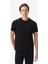 Erkek Siyah Classic Fit T-Shirt V55340T.0TB 6