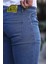 Erkek Slim Fit Yüksek Bel Dar Paça Lacivert Kot Pantolon 3