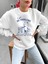Premium Oversize Kesim Uzun Kollu Baskılı Sweatshirt 1