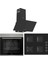 XE61MDV - SS205 - D086 4 Prog. Mekanik Statik Xl 78 Litre Ankastre Set - Inox/siyah 1