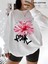 Premium Oversize Kesim Uzun Kollu Baskılı Sweatshirt 1