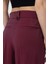 Bordo Çift Pilili Kadın Pantolon 9