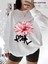 Premium Oversize Kesim Uzun Kollu Baskılı Sweatshirt 1