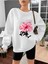 Premium Oversize Kesim Uzun Kollu Baskılı Sweatshirt 1