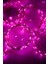 Pembe Perde LED 3x3 Metre USB Kumandalı 8 Mod Animasyonlu Peri LED Işık 2