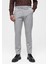 Açık Gri Erkek Slim Fit Kumaş Pantolon 1