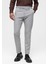 Açık Gri Erkek Slim Fit Kumaş Pantolon 2