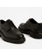 GR0396 Hakiki Floter Deri Italyan Tarz Siyah Yüksek Kalın Taban Spor Klasik Ayakkabı 1