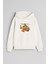 Helikopter Uçakbaskılı Ekru Kız Erkek Çocuk Kapüşonlu Sweatshirt 1