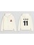 Futbolcu Muhammed Salah Baskılı Erkek Çocuk Ekru Kapüşonlu Sweatshirt Hoodie 1