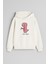 T-Rex Dinazor Baskılı Ekru Kız Erkek Çocuk Kapüşonlu Sweatshirt 1