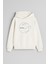 Ay Yıldız Göktürkçe Yazılı Baskılı Ekru Kız Erkek Çocuk Kapüşonlu Sweatshirt 1