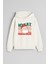Noel Merry Christmas Yılbaşı Baskılı Ekru Kız Erkek Çocuk Kapüşonlu Sweatshirt 1