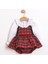 Kız Bebek Gömlekli Fırfırlı Yılbaşı Tulum Takımı CMN-3749 3