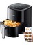 1500W 5lt Akıllı Siyah Fritöz, Sağlıklı ve Pratik Yemek Pişirme Cihazı 1