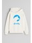 Türk Bozkurt Baskılı Ekru Kız Erkek Çocuk Kapüşonlu Sweatshirt 1