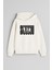 Futbolcu Ronaldo Cr7 Baskılı Ekru Kız Erkek Çocuk Kapüşonlu Sweatshirt 1