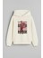 Futbolcu Lionel Messi Baskılı Erkek Çocuk Ekru Kapüşonlu Sweatshirt Hoodie 1