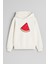 Karpuz Baskılı Ekru Kız Erkek Çocuk Kapüşonlu Sweatshirt 1