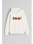 Cadılar Bayramı Halloween Baskılı Ekru Kız Erkek Çocuk Kapüşonlu Sweatshirt 1
