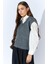 Kadın Antrasit V Yakalı Basic Süveter 2