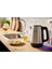 Paslanmaz Çelik Su Isıtıcı 1.7 L - Kettle - Gri, Şık ve Dayanıklı Tasarım 1