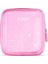 Şeffaf Mini Pochette Güzellik Çantası, Modern Tasarım, Pembe, Yeni Model 2