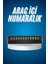 Araç Içi Numaratör Numaralık Oto Cam Kartı Fosforlu Numaratör 1