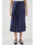 Kadın BDART Elastik A-Form Kesim Midi Etek Lacivert 1