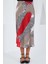 Kadın BDART Elastik A-Form Kesim Midi Etek Red 3