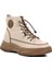 24K310-13 Kalın Taban Deri Kadın Sneakers Bot 1
