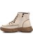 24K310-13 Kalın Taban Deri Kadın Sneakers Bot 3