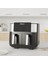 Çift Bölmeli Airfryer, 8 Litre, 2850 W, Siyah, Çok Renkli, Sağlıklı ve Pratik Kullanım 2