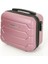Şık Pembe Abs Makyaj Çantası El Valizi, Pratik ve Hafif Seyahat Arkadaşı 2