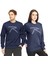 Unisex Sweatshirt Saturo Lacivert 1